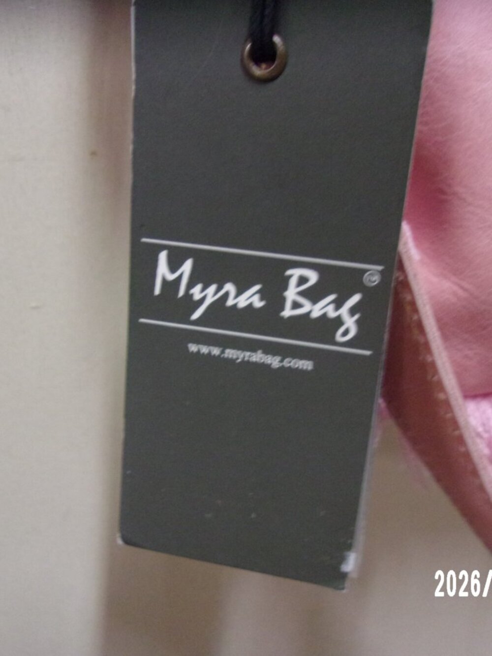 Myra Pink Tapestry & Leather Purse - Picture 4 of 10